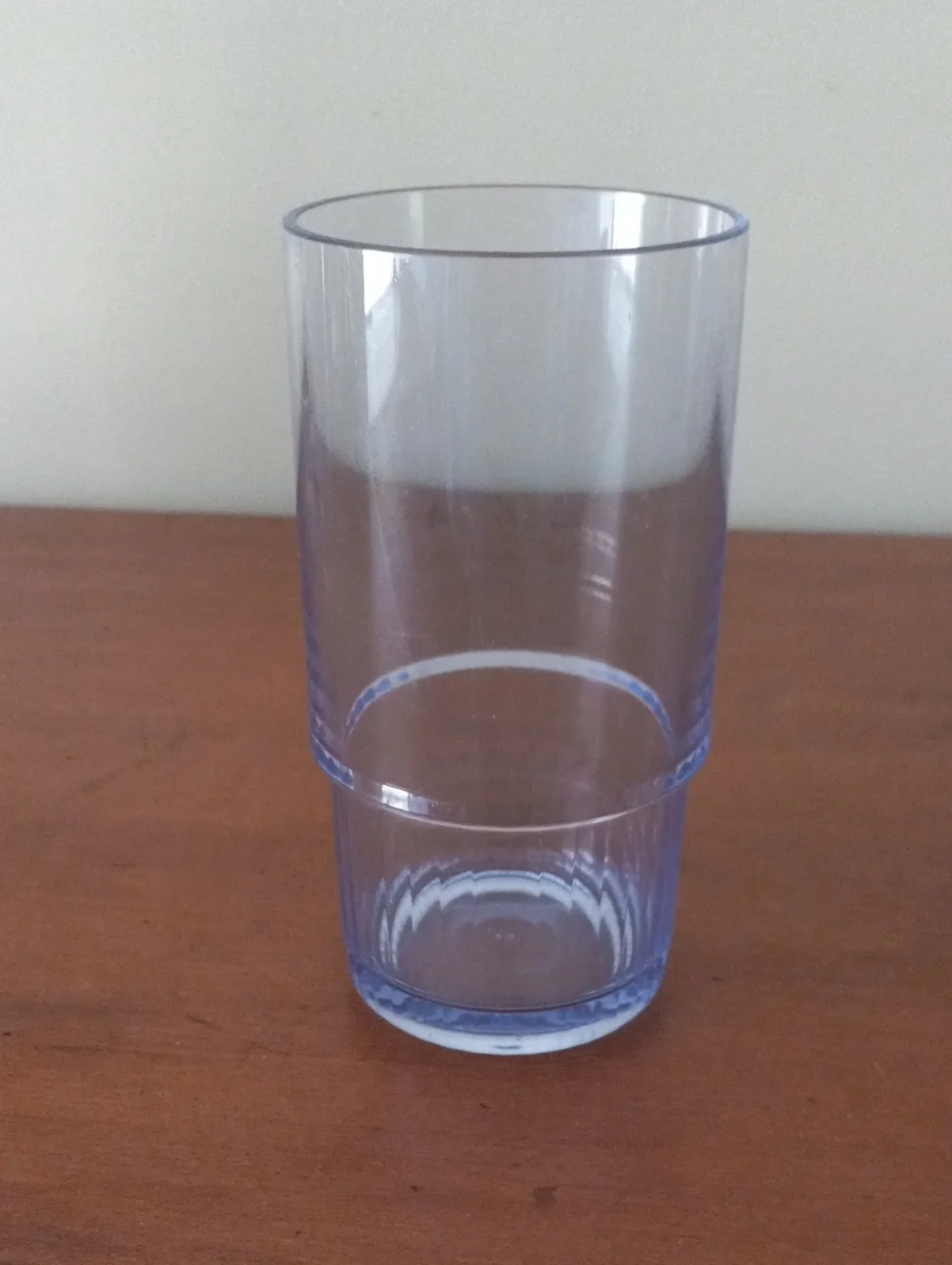 Vintage Tupperware Preludio Acrylic Blue Stacking Tumbler Glasses Set of 3